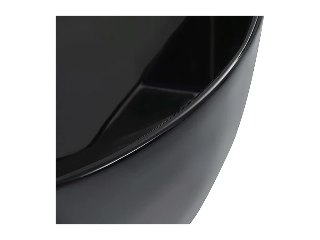 Lavabo 36x14 cm Cerámica Negra