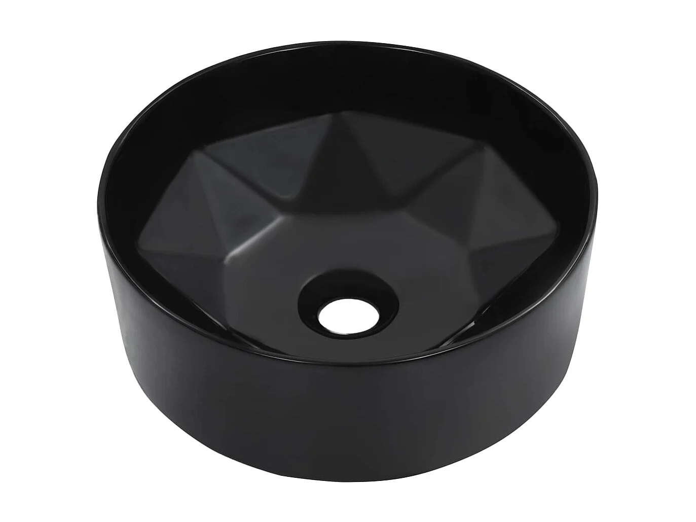 Lavabo 36x14 cm Cerámica Negra