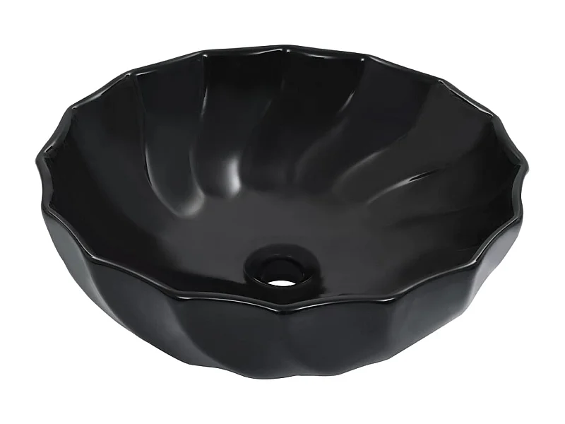 Lavabo 46x17 cm Cerámica Negra