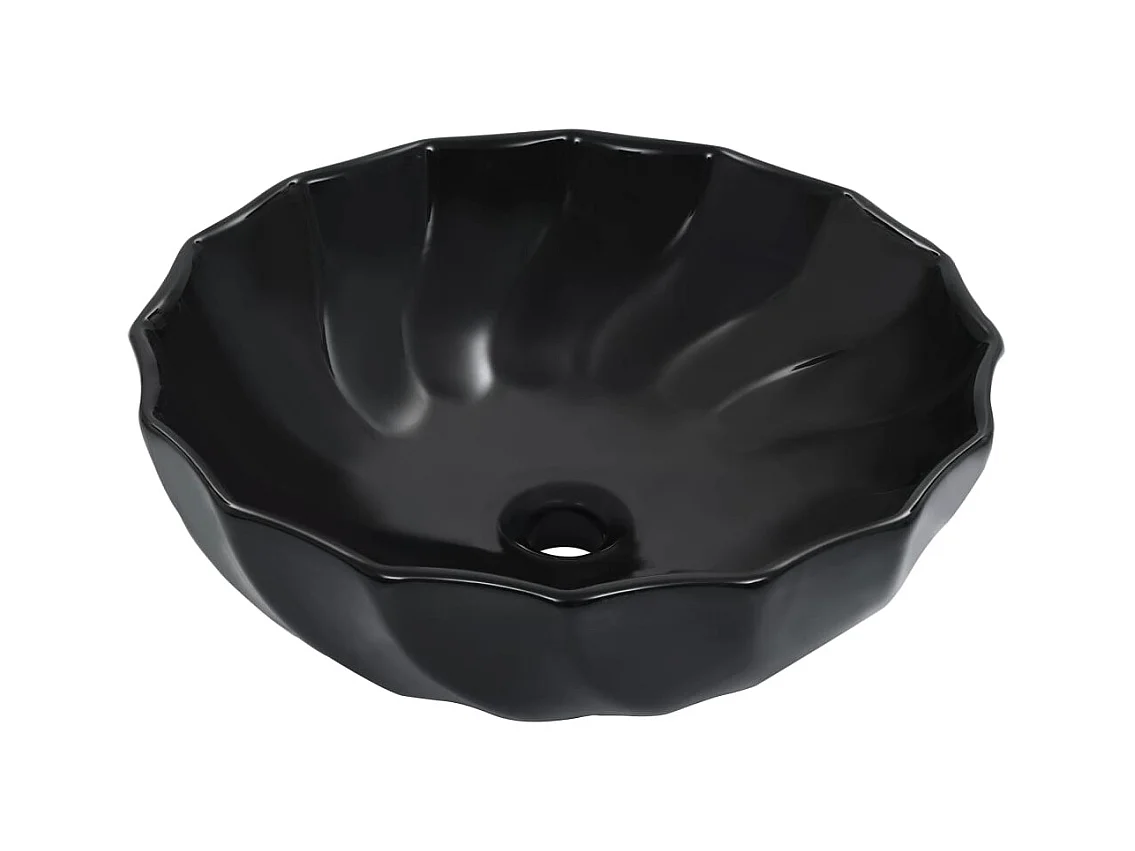 Lavabo 46x17 cm Céramique Noir