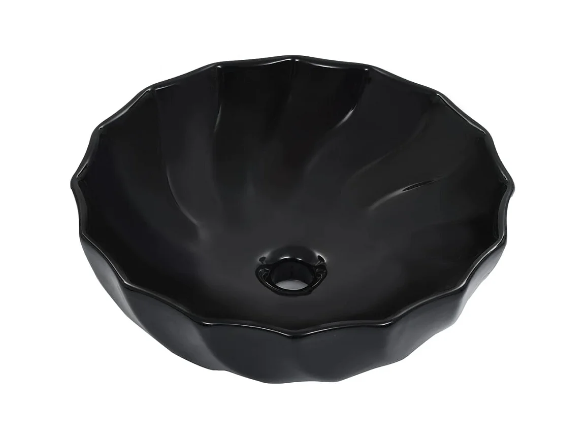 Lavabo 46x17 cm Céramique Noir
