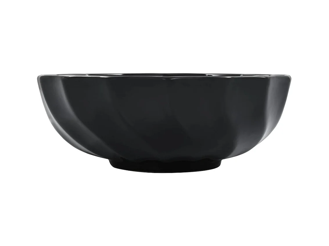 Wastafel 46x17 cm Zwart Keramiek