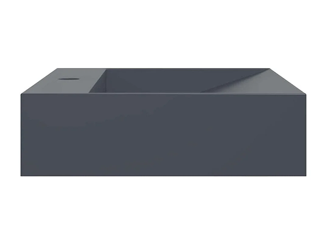 Lavello 60x38x11 cm mineralguss/marmo antracite