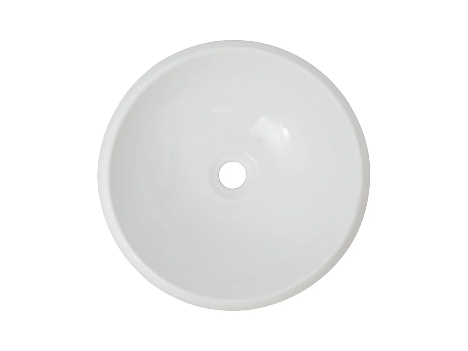 Lavabo de baño con grifo monomando Cerámica Redondo Blanco