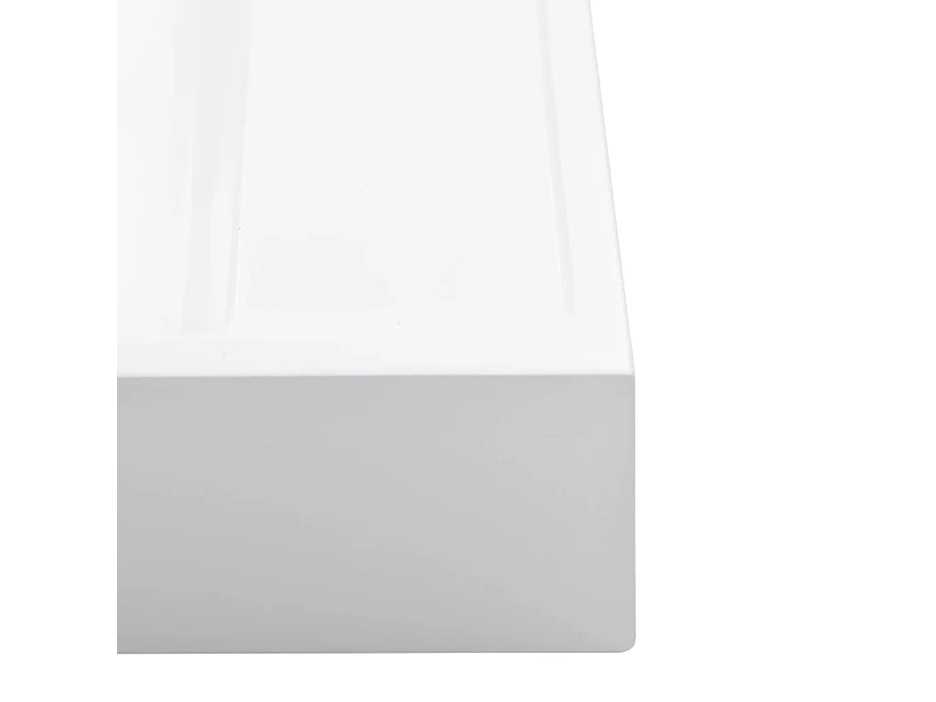 Lavabo 50x50x12,3 cm Minerale colato/marmo Bianco