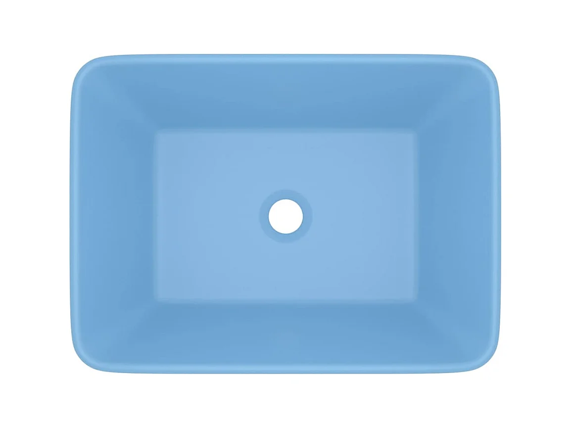 Luxus Waschbecken Hellblau Matt 41x30x12 cm Keramik