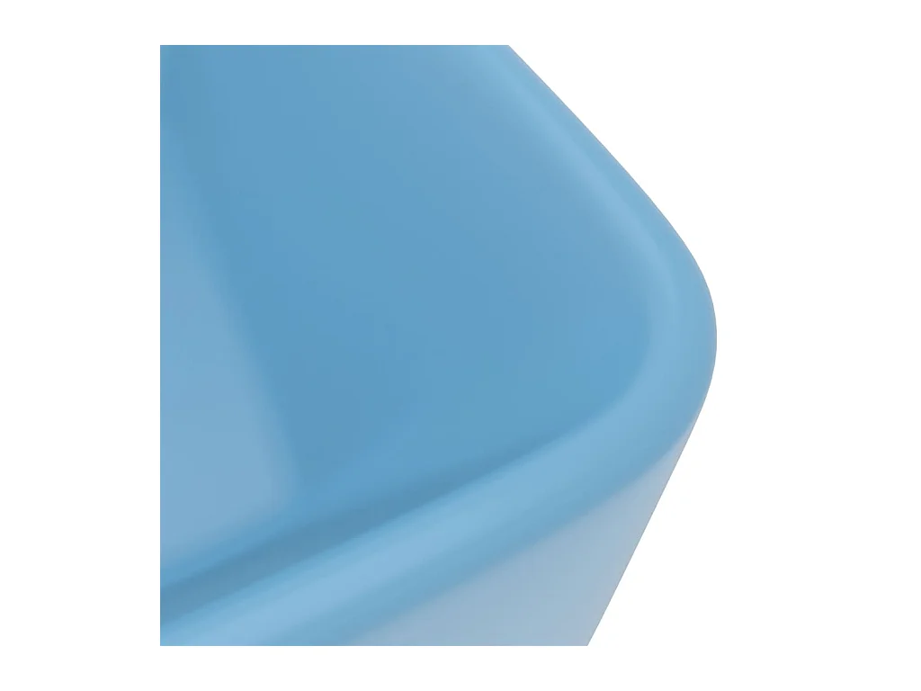 Luxus Waschbecken Hellblau Matt 41x30x12 cm Keramik