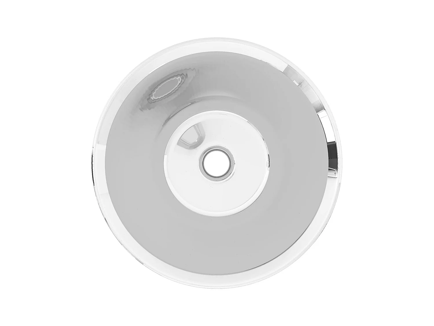 Lavabo 42 x 14 cm Cerámica Plata