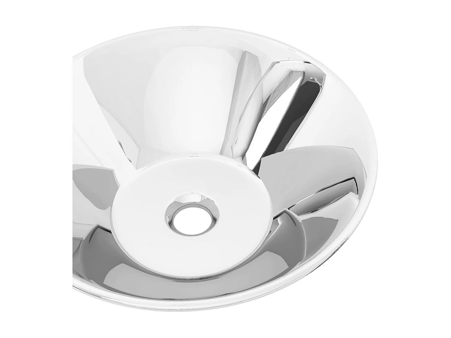 Lavabo 42 x 14 cm Ceramica Argento