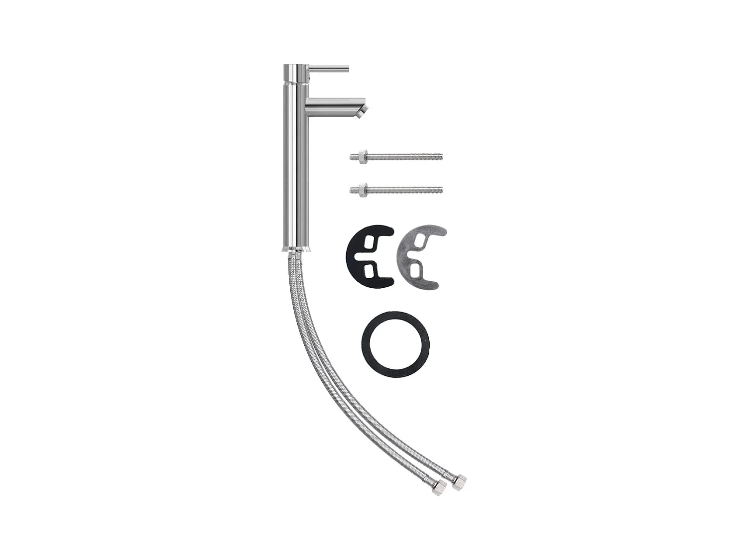 Lavandino del bagno con rubinetto e scarico a pulsante in vetro temperato