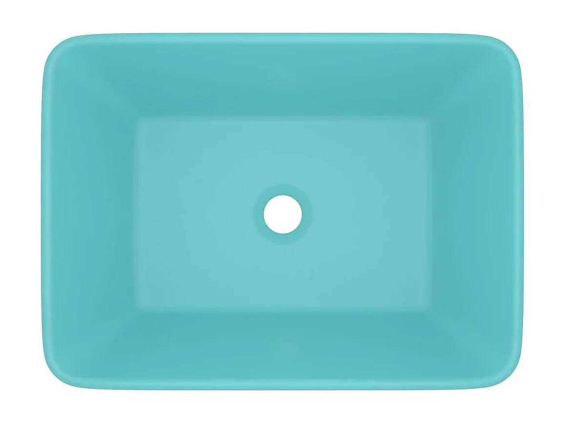Lavabo de lujo verde claro mate 41x30x12 cm Cerámica