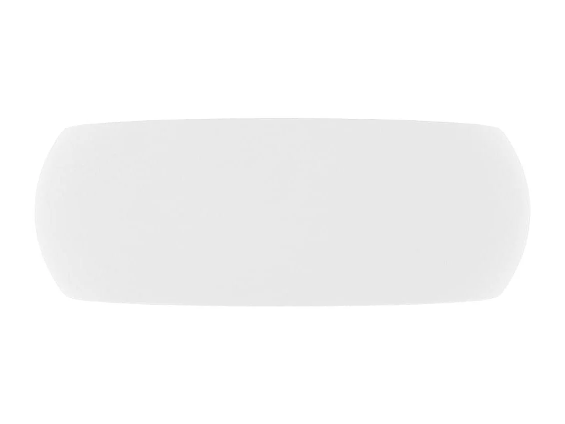Lavabo rotondo di lusso Bianco opaco 40x15 cm Ceramica