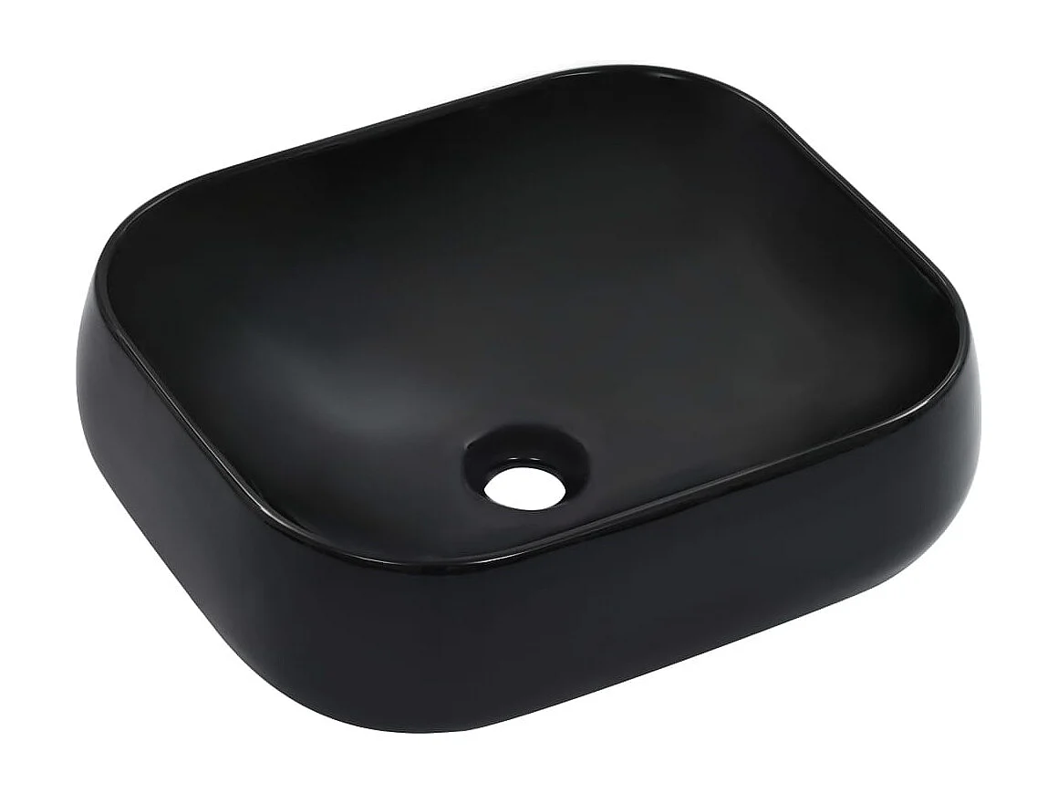 Lavabo 44,5 x 39,5 x 14,5 cm Cerámica Negra