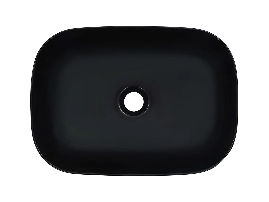Lavabo 45,5x32x13 cm Ceramica Nera