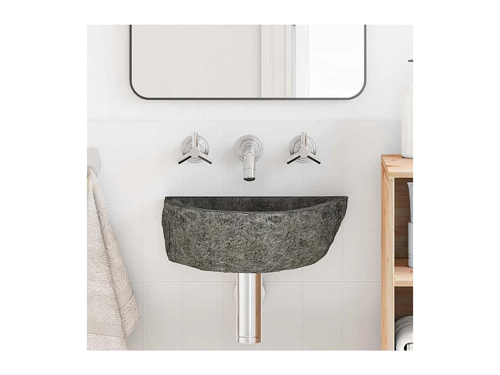 Bassin Suspendu Gris (30-37) x (25-30) x 12 cm