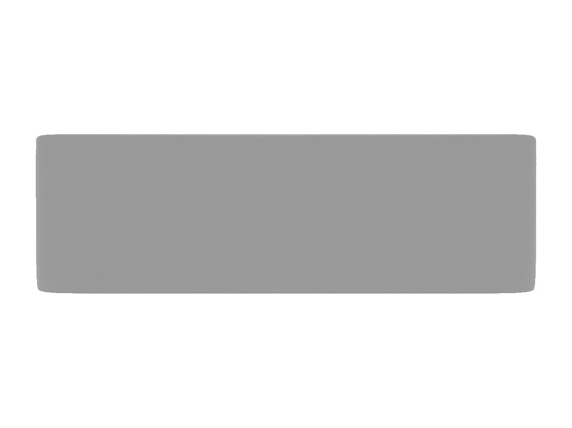 Lavabo de lujo Gris claro mate 41x30x12 cm Cerámica