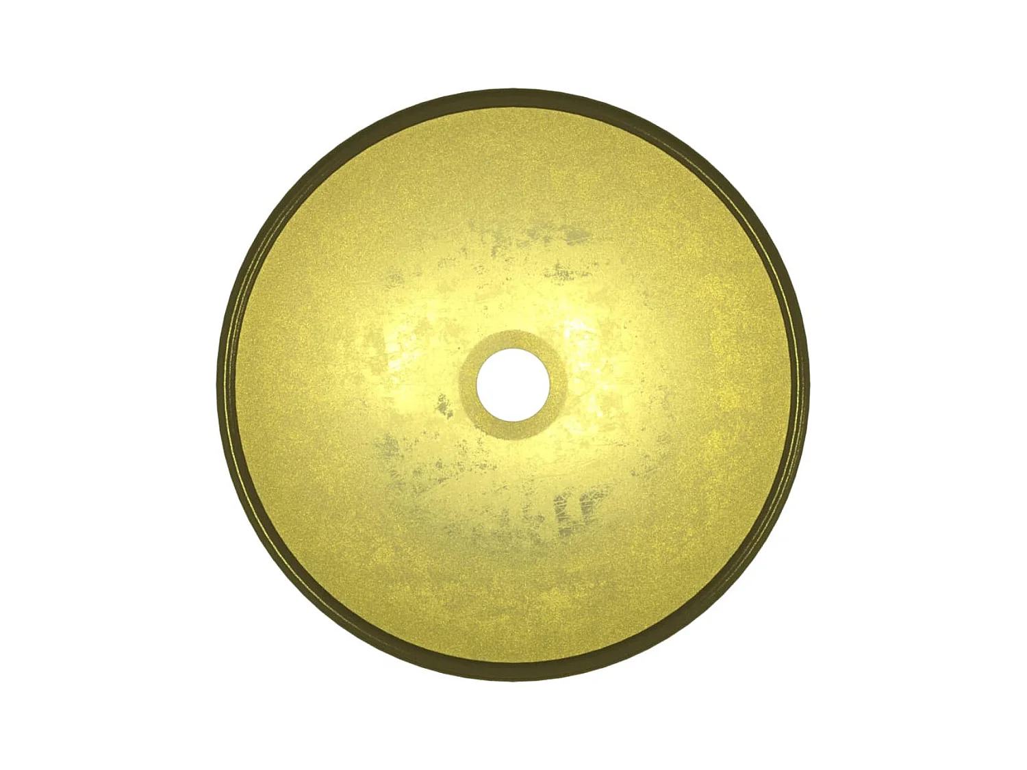 Lavabo de cristal templado 35x12 cm Oro