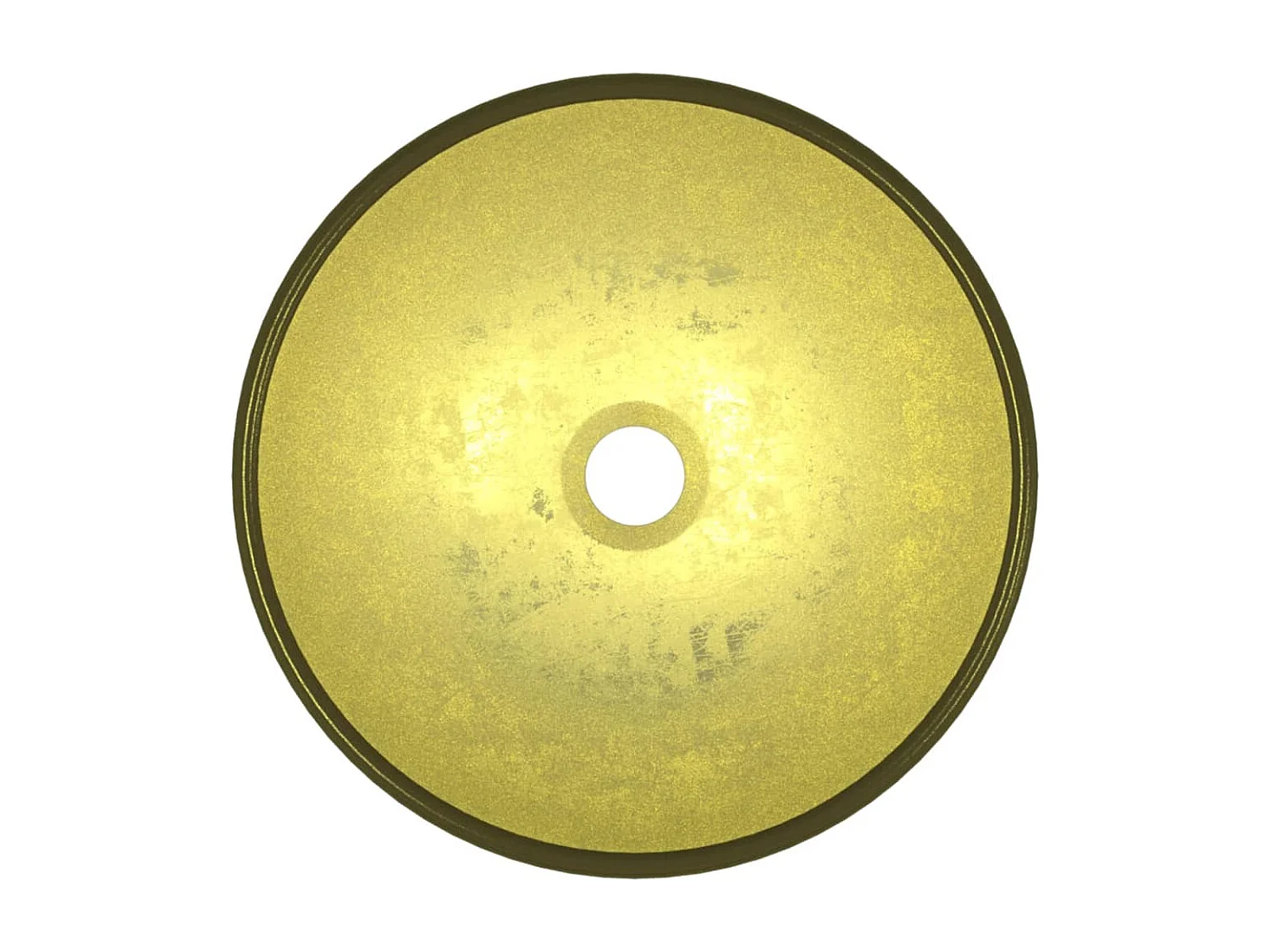 Lavabo de cristal templado 35x12 cm Oro