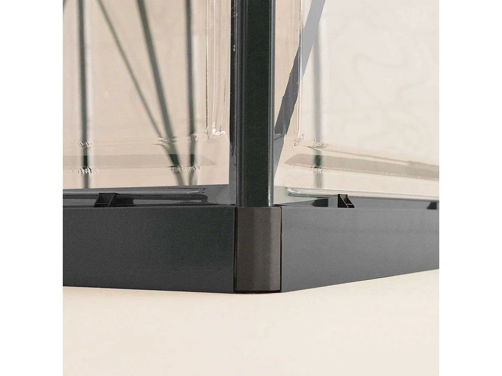 Serre de jardin en aluminium gris et polycarbonate Harmony 4.6m²
