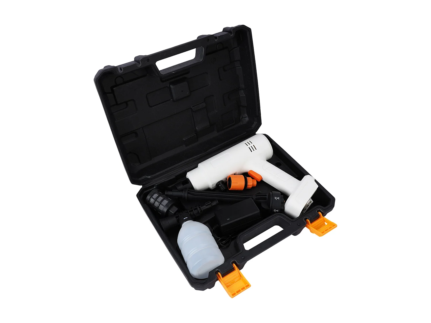 Nettoyeur haute pression électrique sans fil, 180 W,avec buse réglable 6 en 1, 2 batteries et 1 chargeur