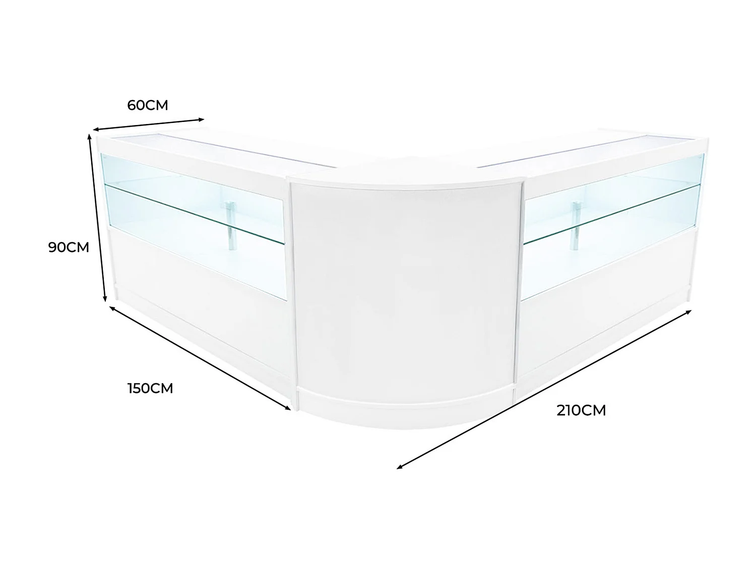 Zestaw oświetlenia sklepowego Selene LED CM60 i 2 x C1500 – biały