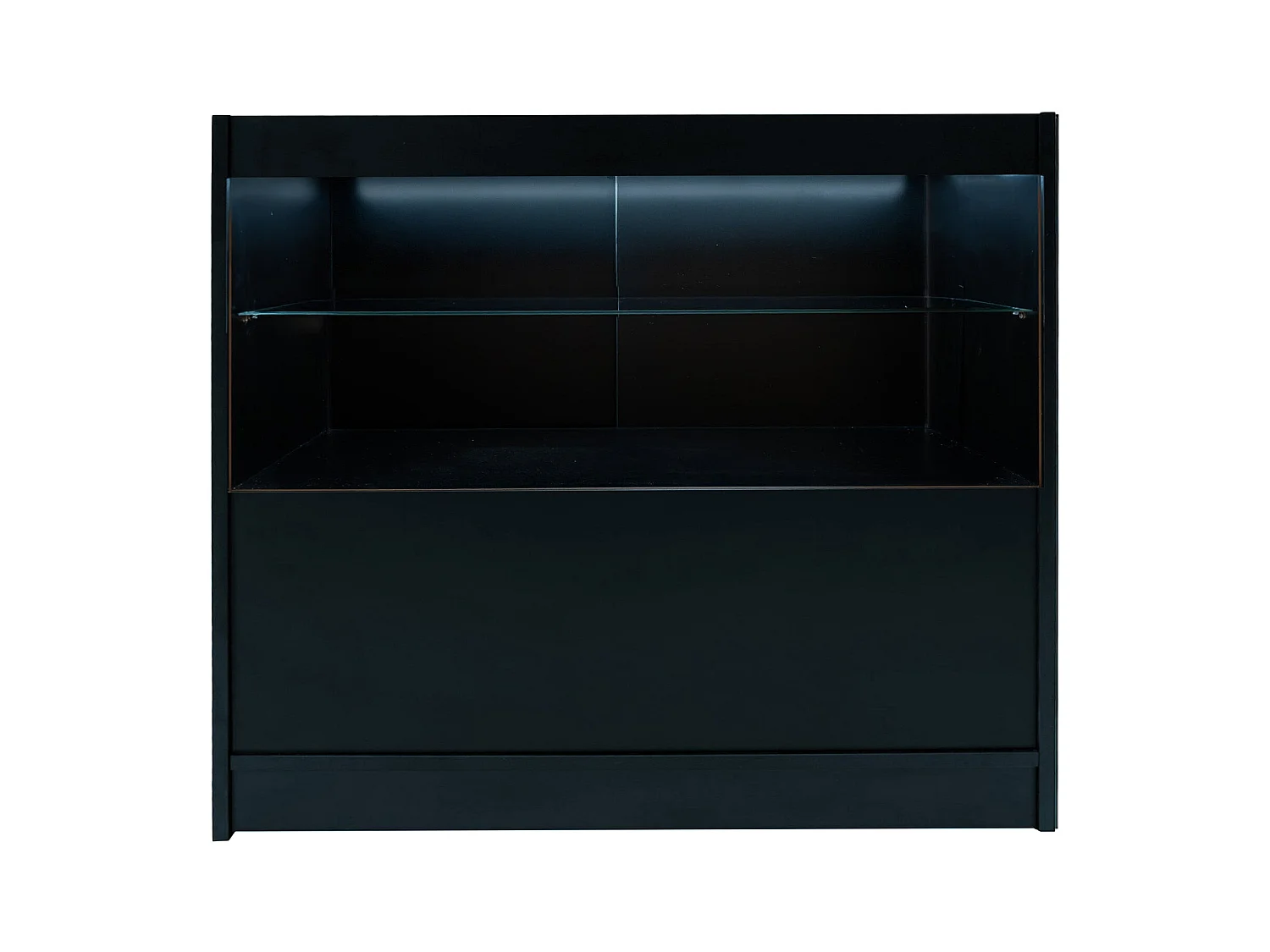 Conjunto de BalcÃµes Comerciais com Luz LED "SELENE" CM60+ 2x C1200 â€“ cor Preto