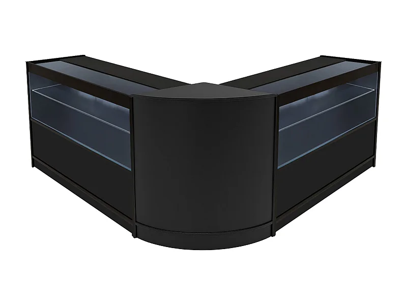 Set Mostradores Comerciales con Luz LED "SELENE"  CM60+ 2x C1200 – Negro