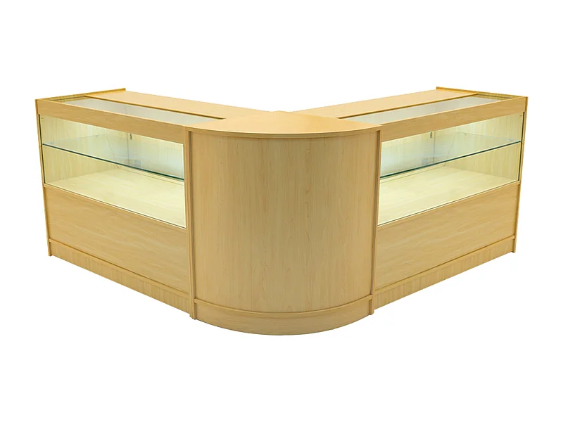 Selene LED Verkaufstheken-Set CM60 + C1200 (2 Stück) – Ahorn