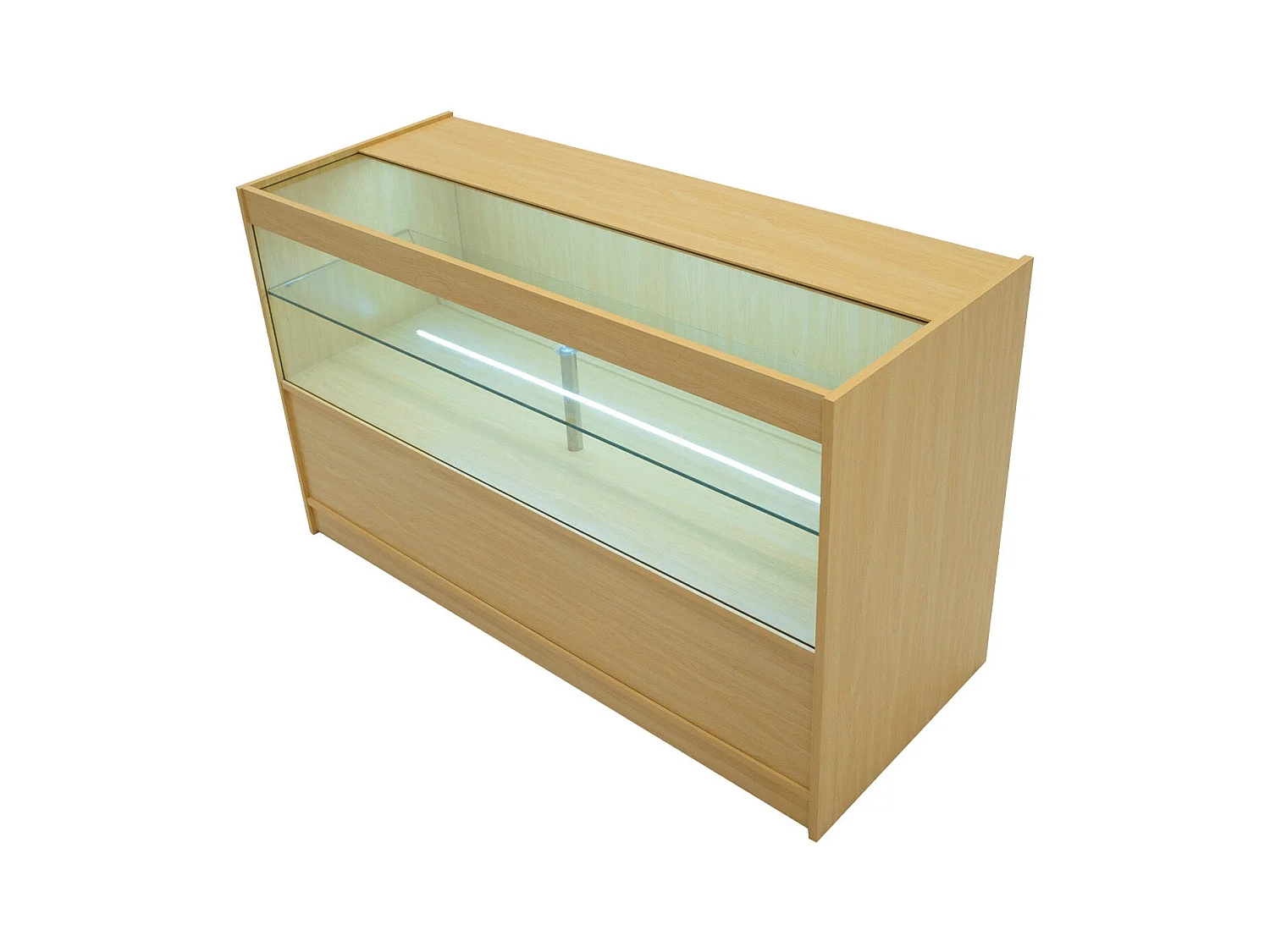 Set Banconi Acero Selene LED C1500 CM60 con Serratura e Vetrina Espositiva