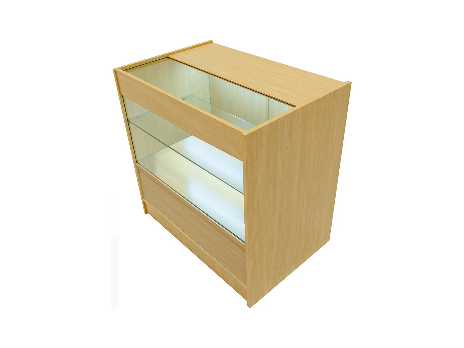 Set Banconi Acero Selene LED C900 CM60 con Serratura e Vetrina Espositiva