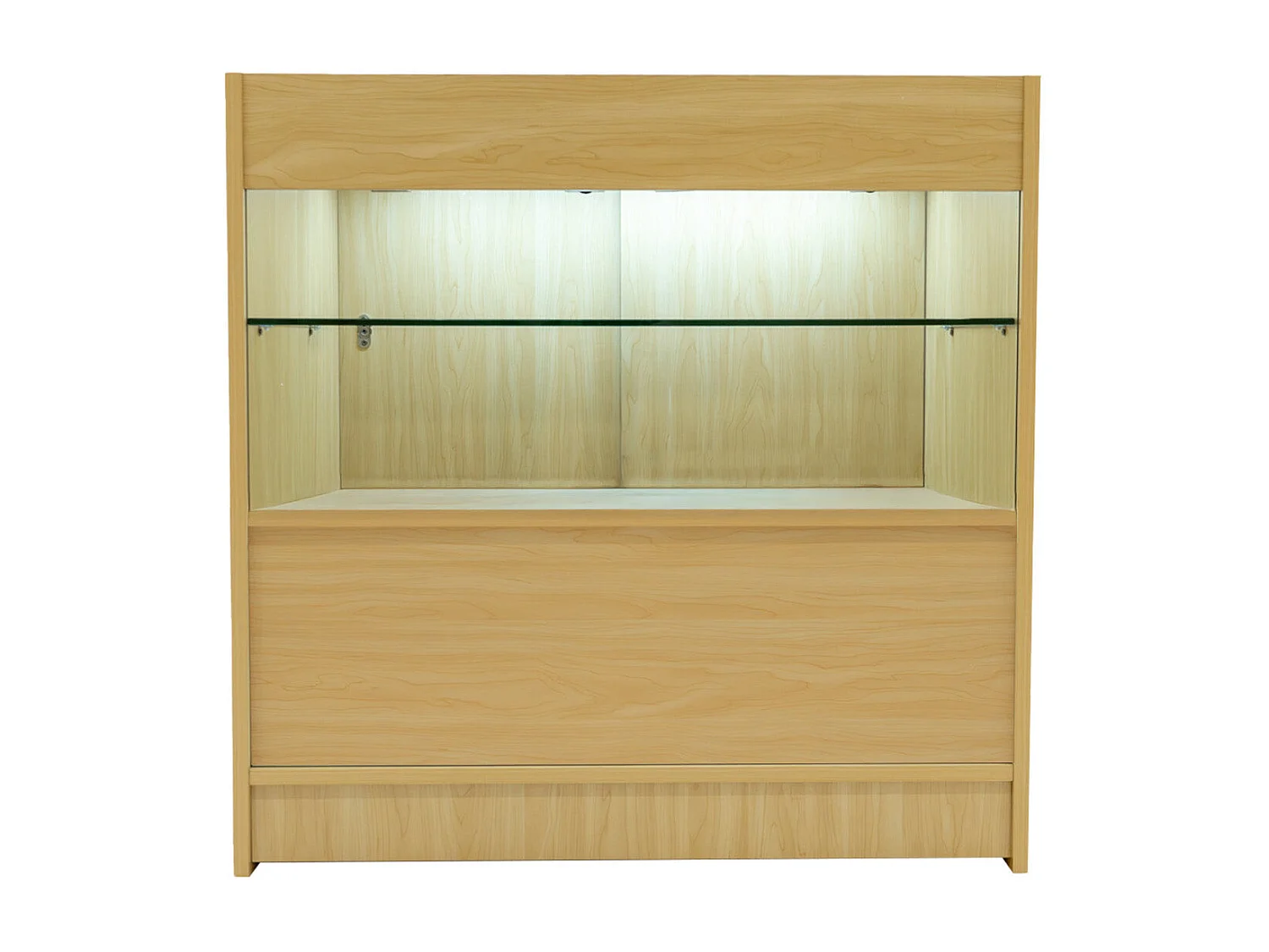 Comptoir de Ventes Verouillables en MDF Érable à LED Ensemble Selene C900 CM60