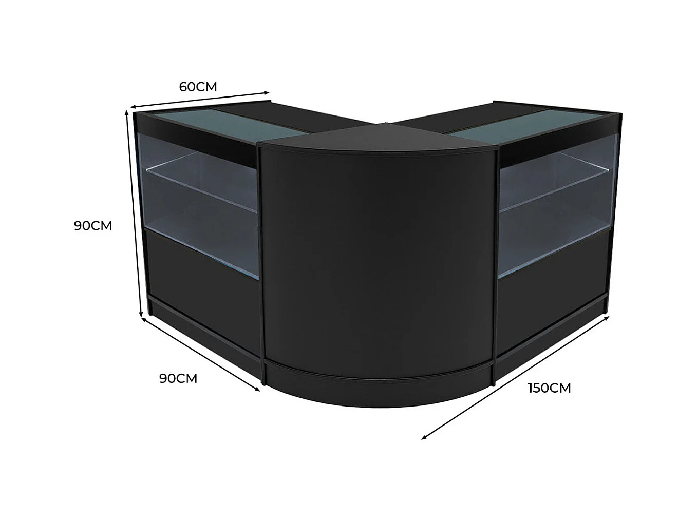 Selene LED Shop Counter Set CM60 i 2 x C900 - Czarny