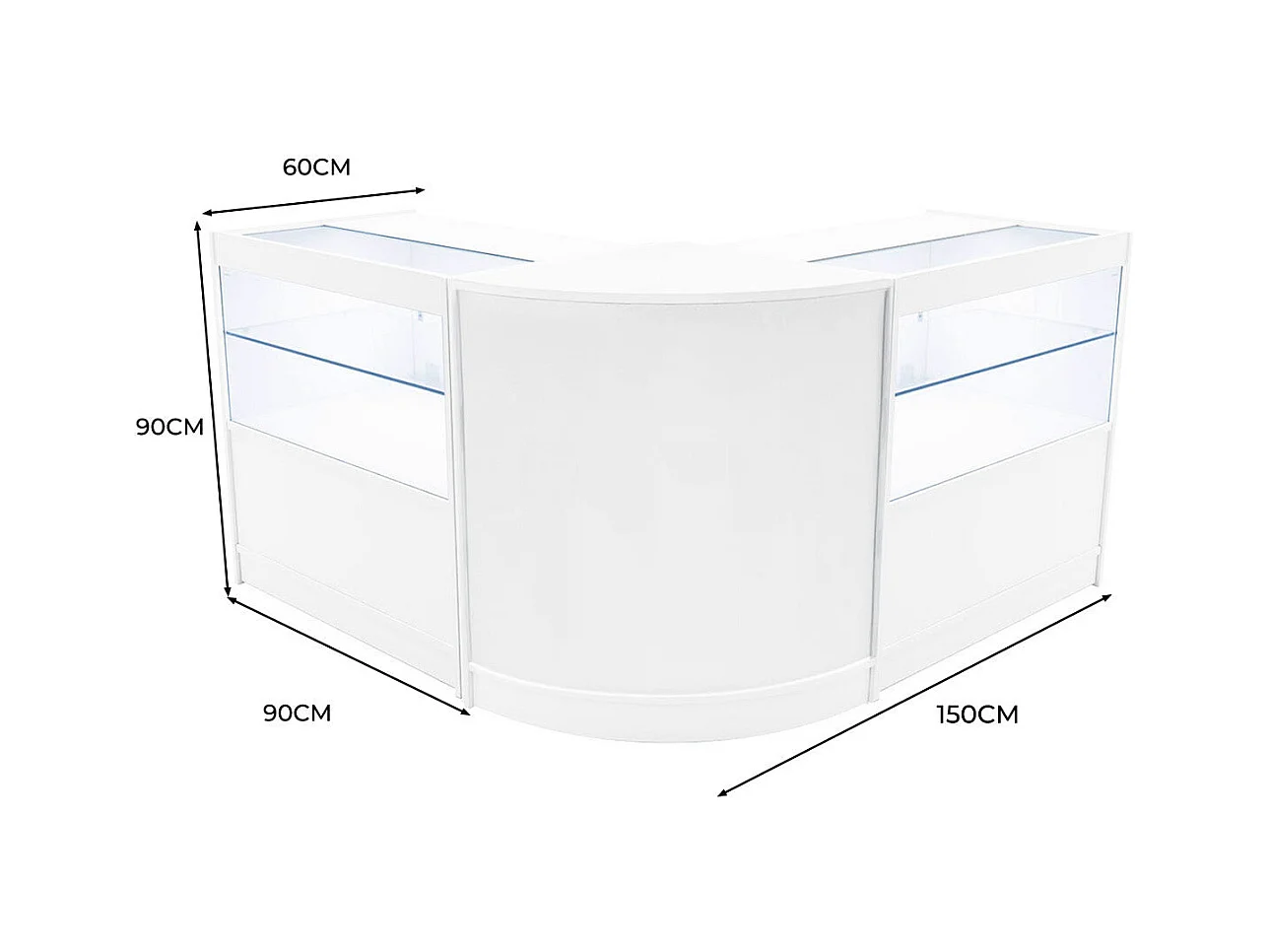 Zestaw oświetlenia sklepowego Selene LED CM60 i 2 x C900 – biały