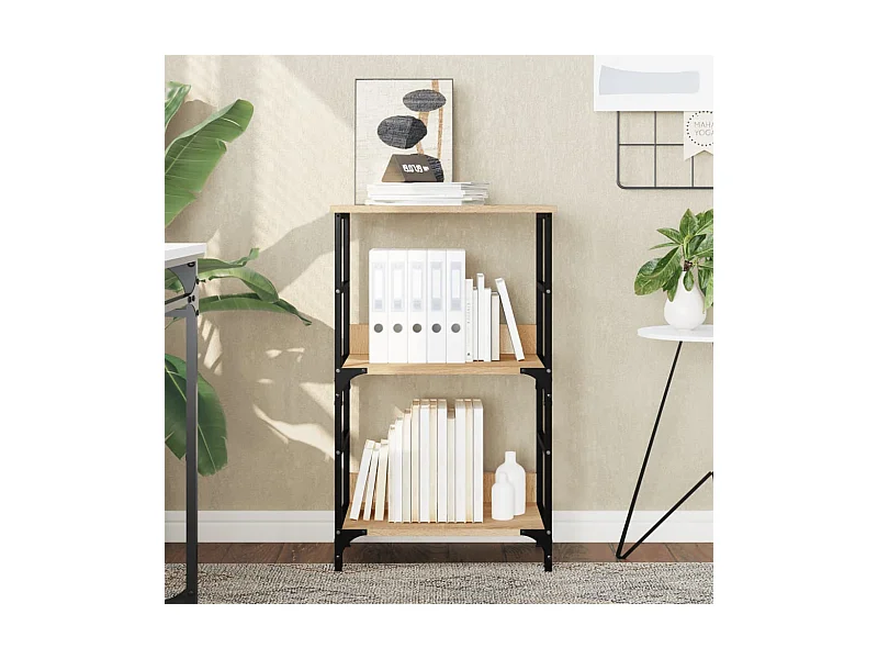 Bibliothèque chêne sonoma 50x33x82 cm bois d'ingénierie