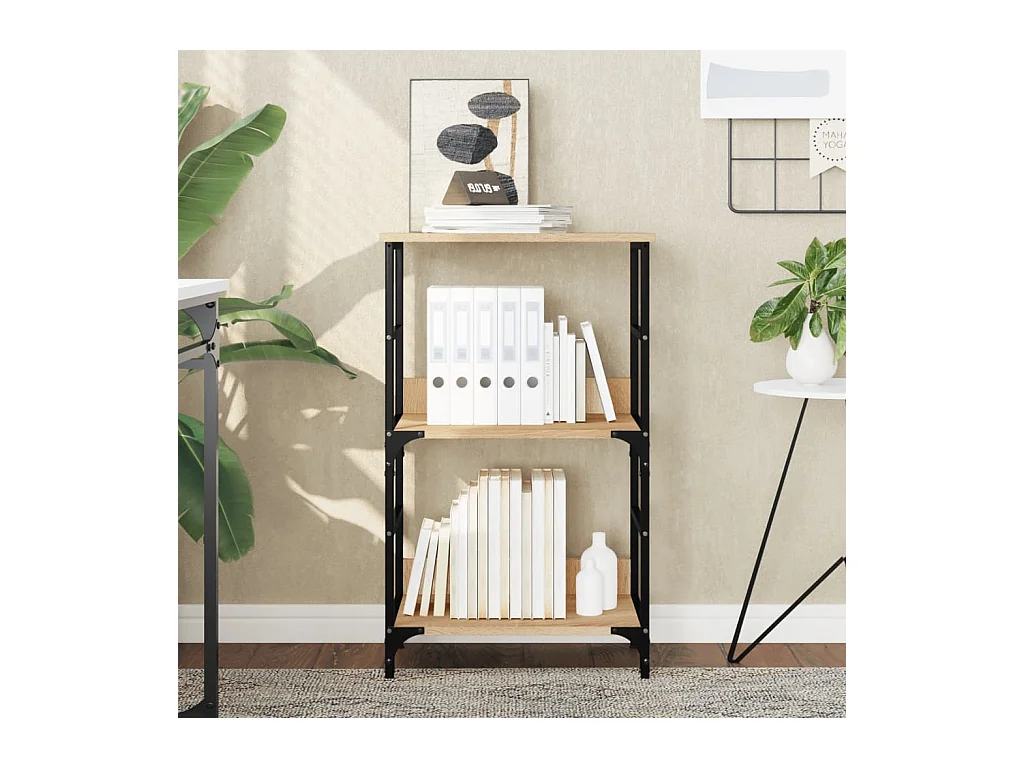 Bibliothèque chêne sonoma 50x33x82 cm bois d'ingénierie