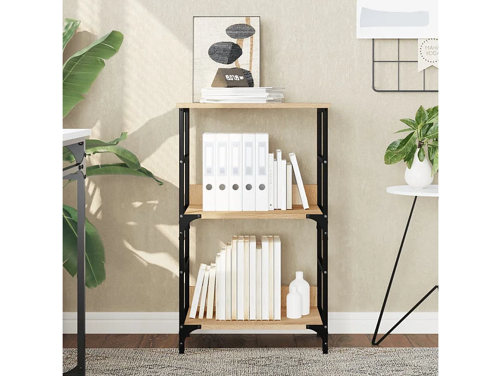 Bibliothèque chêne sonoma 50x33x82 cm bois d'ingénierie