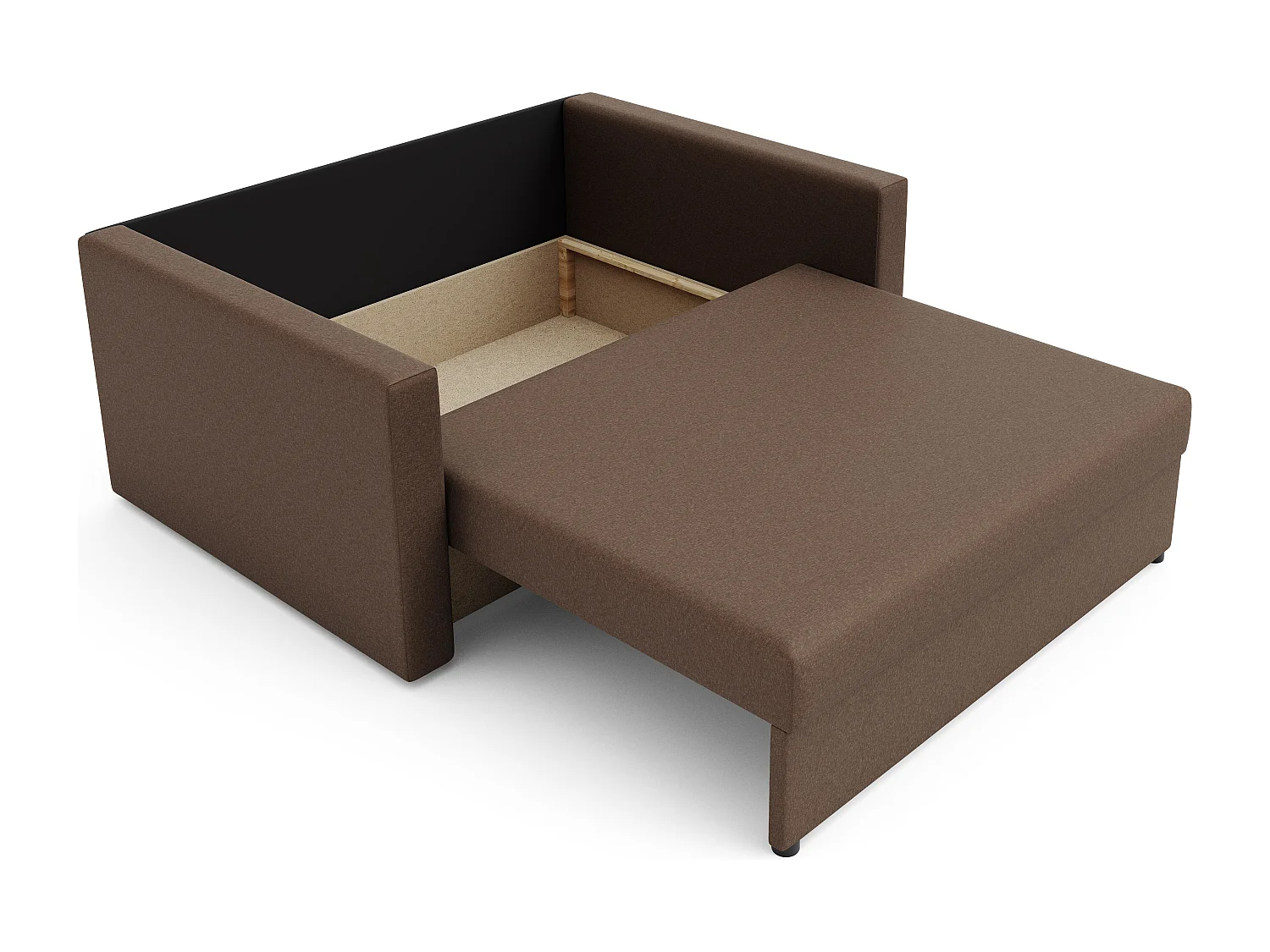 BEDANTE SOFA AMERYKANKA HEVEN 120 NY + Neo 4 Braun mit Stauraum Bettkasten Wohnzimmersofa Couch Sofa Bettsofa Bettkasten Bettcouch