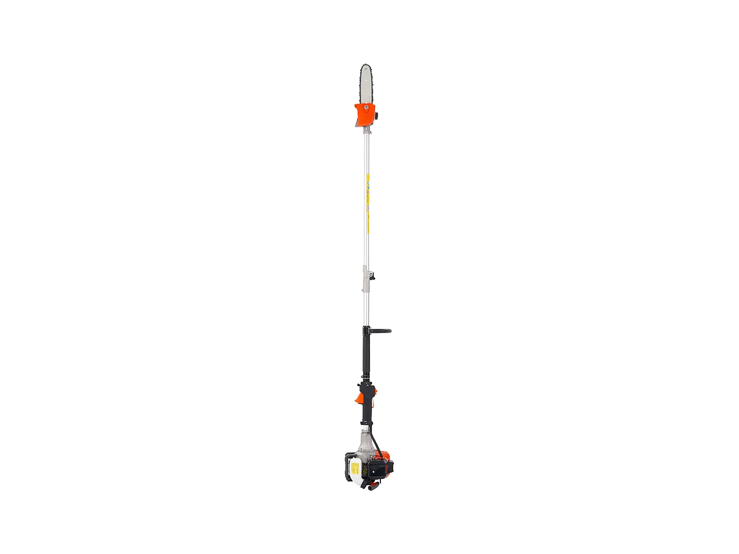 Élagueuse Thermique SucceBuy sur Perche à 2 Temps, 25 cc, Élagueuse sans Fil à Essence, avec Perche Extensible 2 m - 2,74 m, Guide-chaîne 20,3 cm