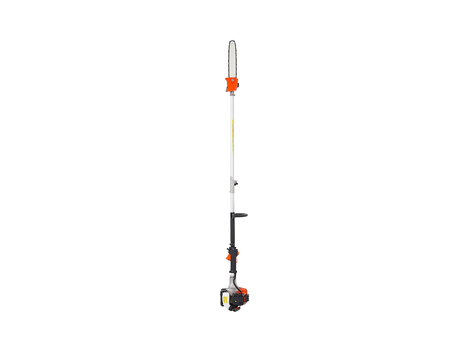 Élagueuse Thermique SucceBuy sur Perche à 2 Temps, 25 cc, Élagueuse sans Fil à Essence, avec Perche Extensible 2,12-3,62 m, Guide-chaîne 30,5 cm