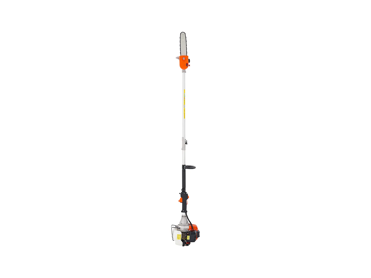 Élagueuse Thermique SucceBuy sur Perche 2 Temps 43 cc, Élagueuse sans Fil Essence, avec Tête Rotative, Perche Extensible 2,11-3,61 m, Guide-chaîne 25,4 cm