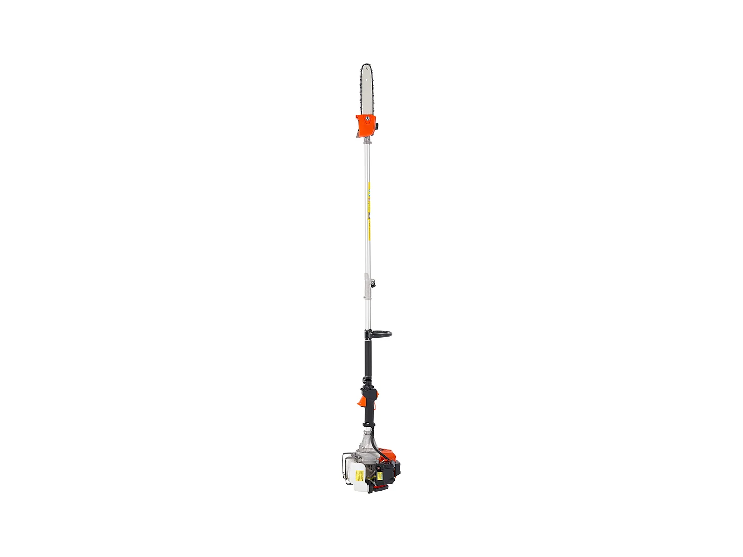 Élagueuse Thermique SucceBuy sur Perche à 2 Temps, 43 cc, Élagueuse sans Fil à Essence, avec Perche Extensible 2,08-3,58 m, Guide-chaîne 25,4 cm