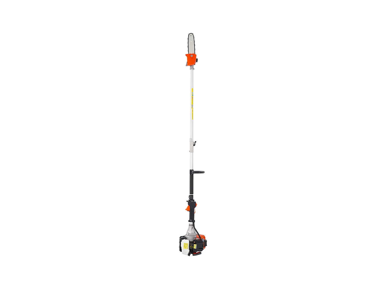 Élagueuse Thermique SucceBuy sur Perche à 2 Temps, 33 cc, Élagueuse sans Fil à Essence, avec Perche Extensible 2,04-3,54 m, Guide-chaîne 20,3 cm