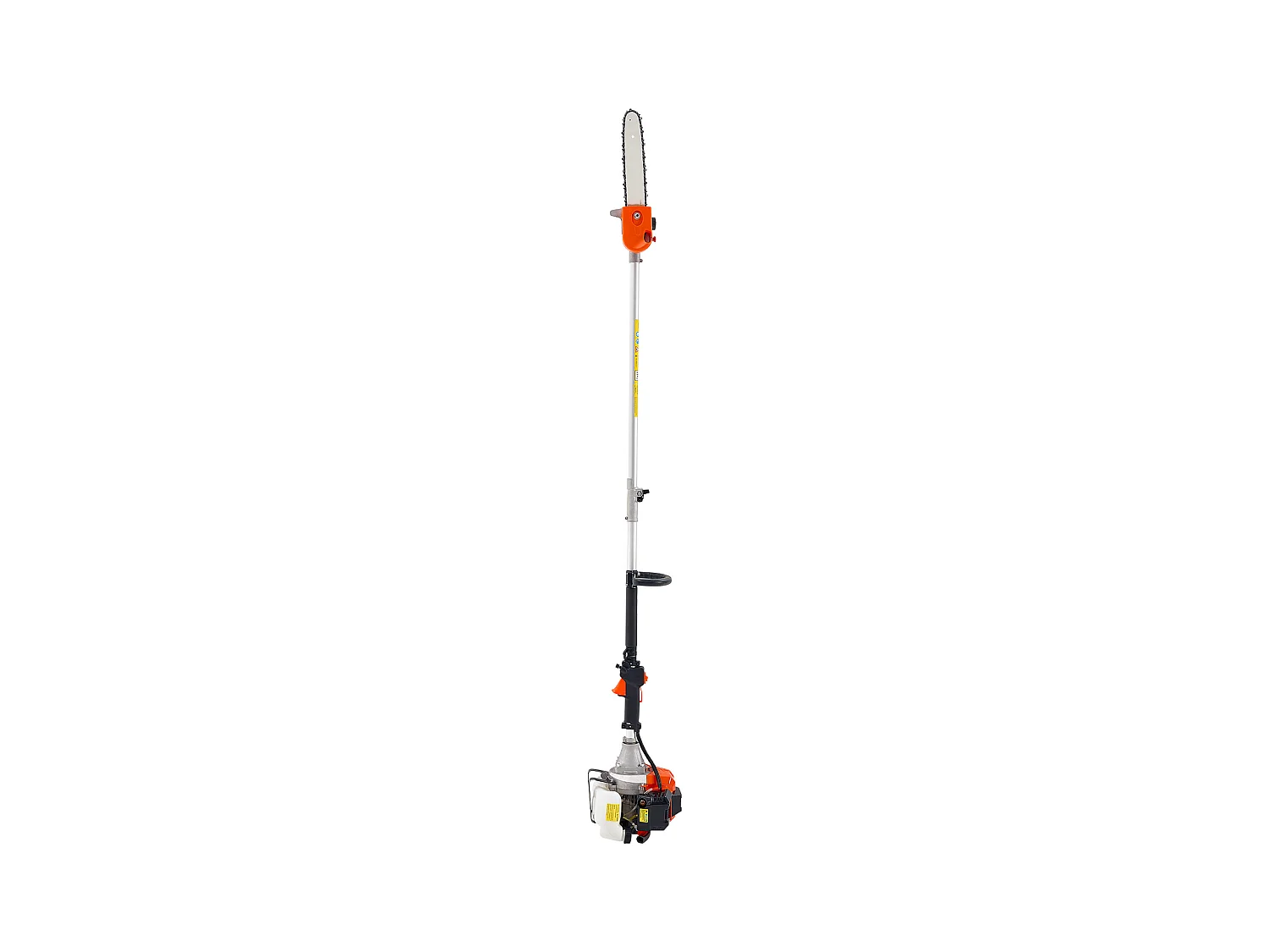 Élagueuse Thermique SucceBuy sur Perche 2 Temps 43 cc, Élagueuse sans Fil Essence, avec Tête Rotative, Perche Extensible 2,16-3,66 m, Guide-chaîne 25,4 cm