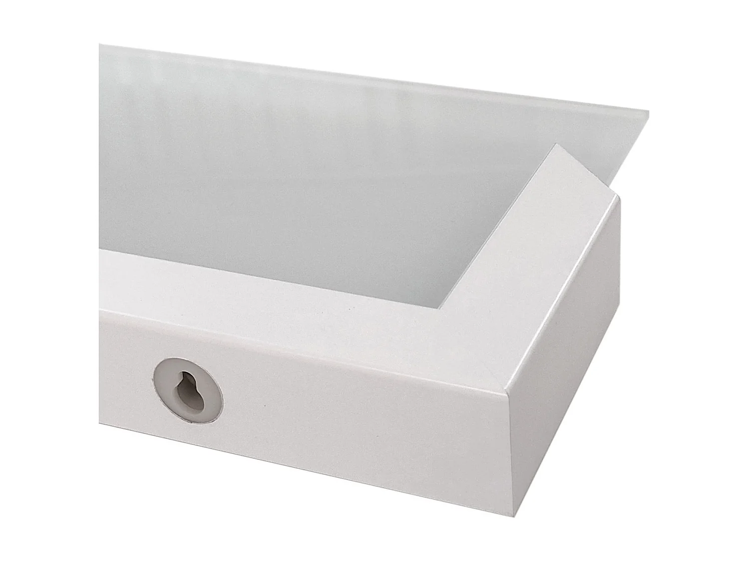 Conjunto de 2 estantes suspendidos AURIS 60 cm blanco/satín