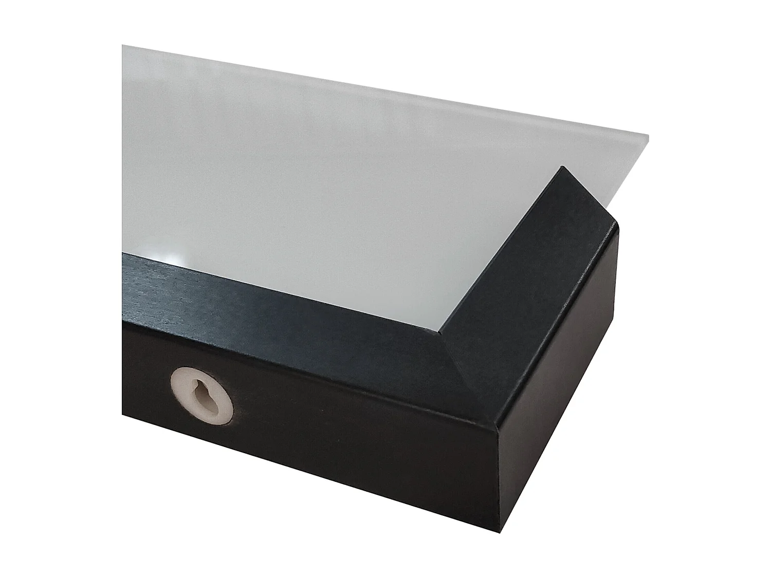 Ensemble de 2 étagères suspendues AURIS 60 cm noir/satiné