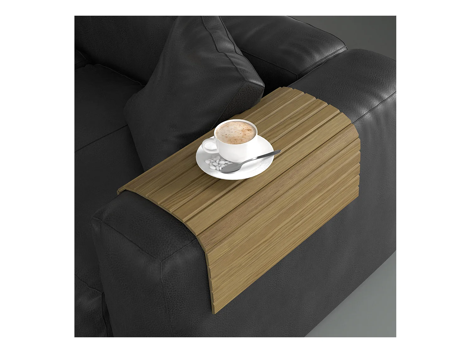Tablette en bois pour canapé 44 cm
