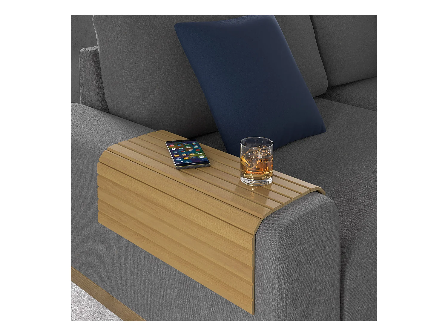 Houten tafel voor bank 44 cm