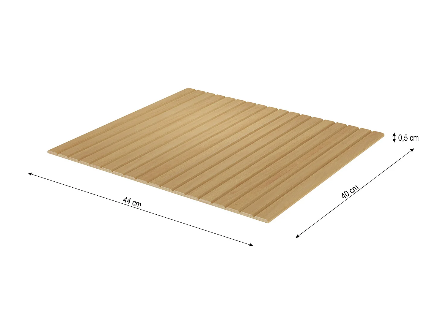 Houten tafel voor bank 44 cm