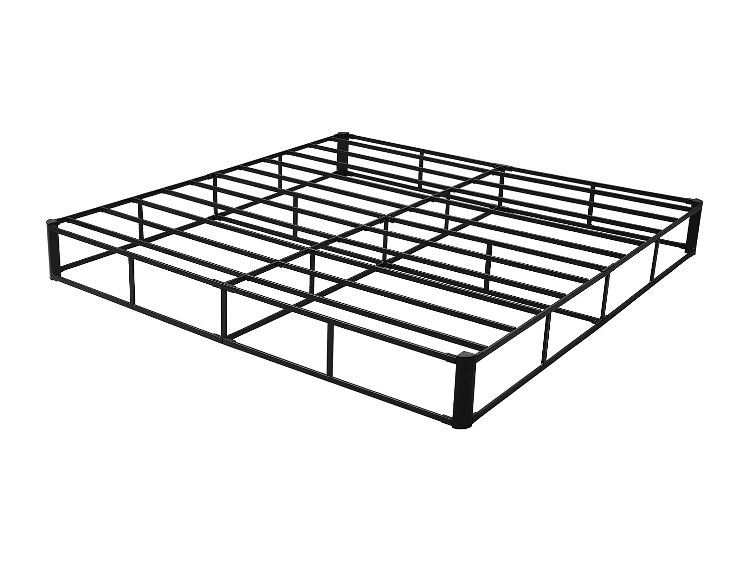 Stelaż Tapiterski SucceBuy do Bardzo Dużego Łóżka, Rama Łóżka King Size z Tkaniną do Prania, Solidna Metalowa Konstrukcja, 201 x 192.5 x 23 cm