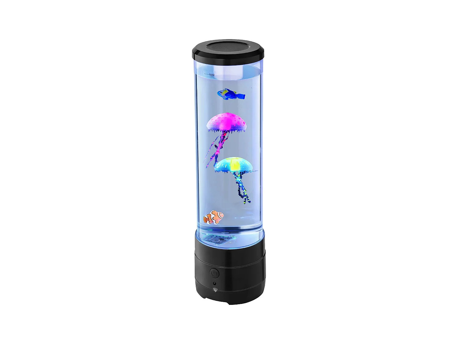 Lampe à Bulles SucceBuy à Poissons Méduses Flottants, 38.2 cm, 16 Effets de Lumières Changeantes de Couleur, pour Chambre à Coucher, Décoration Intérieure